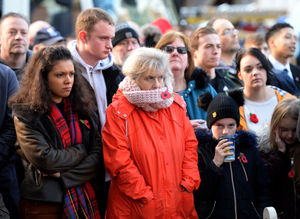 People gathered for the Wolverhampton service