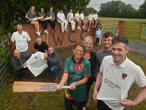Supporting image for story: Shropshire cricket club bowled over by new entrance wall built by local companies