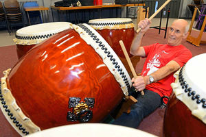 Supporting image for story: Japanese drums arrive in Shropshire