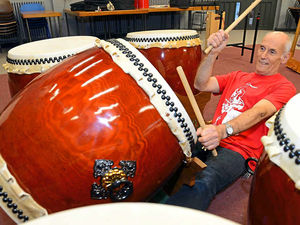 Supporting image for story: Japanese drums arrive in Shropshire