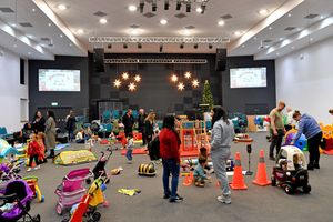  Families enjoying themselves at Small Wonders Stay and Play 