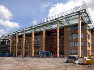 Supporting image for story: New canopy at Abraham Darby Academy taking shape