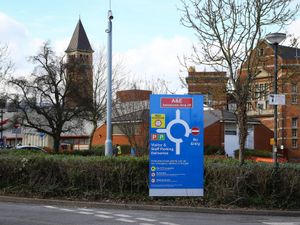 The entrance to the Medway Maritime Hospital in Gillingham, Kent