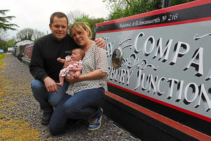 Peaceful – the family love the quiet life on the water