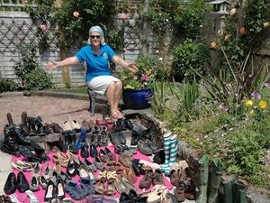 Supporting image for story: Rotary members step up to send huge shoe collection to national charity
