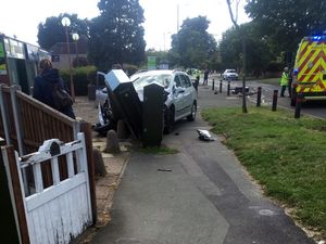 The scene of the crash on Mytton Oak Road