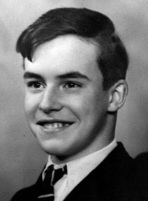 Teenage Gerry while a schoolboy at Wolverhampton's municipal school.