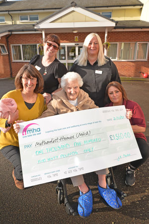 Pictured back left, Dawn Ellis, Caroline Binnersley front left, Jill Spencer, May Barnett and Michelle Jones