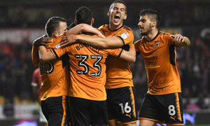 Wolves are second in the Championship going into Saturday's big derby against Villa (© AMA / Sam Bagnall)