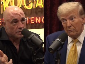 Supporting image for story: Trump leaves supporters waiting in the cold for hours to tape podcast