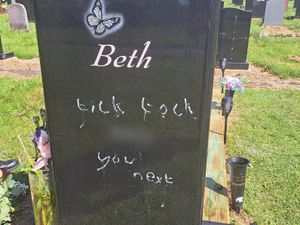 Supporting image for story: Gravestone of teen killed in crash vandalised with words ‘you next’