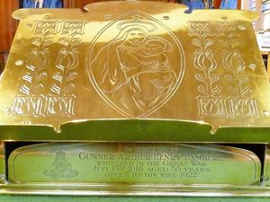 Supporting image for story: 'Irreplaceable' book stand stolen from church