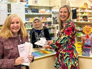 Dr Jackie Gray (left) with one of the prescription bags