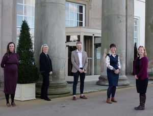 Kari Qaunt (right) alongside the summer school admin team of 2020