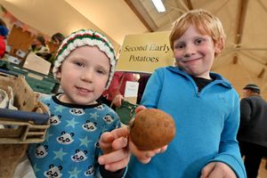 Wynn and Samuel Walmsley from Shrewsbury could be the next generation of potato growers.