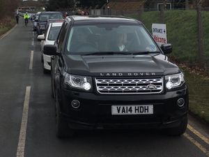 Traffic queuing to reach RAF Cosford