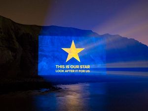 Supporting image for story: ‘Sad’ veterans send Brexit Day love letter to EU on White Cliffs of Dover