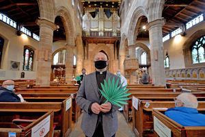Rev. David Wright said it felt really good to be able to welcome people back to services at St Peter's Church