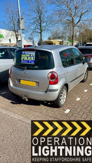 One of the two uninsured cars which were seized