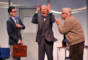 Hi De Hi star Jeffrey Holland, centre, features in the show alongside Lee Comley and Ian Redford