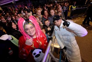 East 17's Joe Livermore at the Wolverhampton Christmas lights switch-on