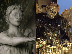 Supporting image for story: Don't Blink - Star Trek star Shatner spots something scary about Shropshire's Knife Angel