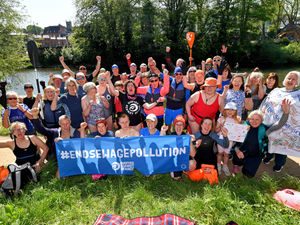 Supporting image for story: Shrewsbury campaign for Bathing Water Status makes a splash as swimmers and paddlers take to River Severn 