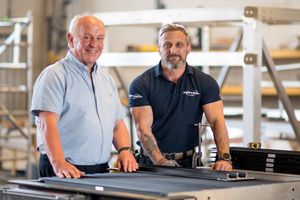Aviramp CEO Graham Corfield and Market Drayton veteran Stephen Kemp