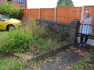 Supporting image for story: Six foot fence erected around Brownhills home