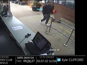 CCTV screengrab of Kyle Clifford at a garden centre in Enfield on the morning of the day of the murders