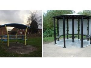 Supporting image for story: Portable shelter could be included in improvement plans for Telford housing estate