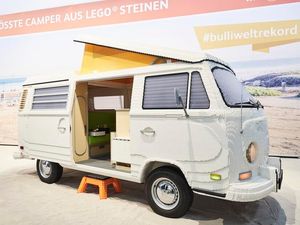 Supporting image for story: Lego experts build life-size Volkswagen camper van with 400,000 bricks