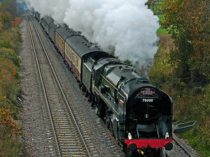 Supporting image for story: Iconic locomotive steams in to Shropshire