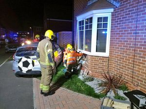 Supporting image for story: Woman taken to hospital after car crashes into Kidderminster house 