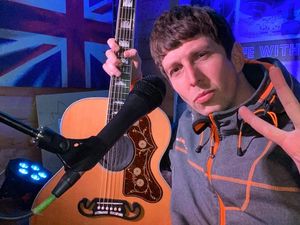 Supporting image for story: Shrewsbury singer Andy plays to more than 1,000 across the globe from his shed