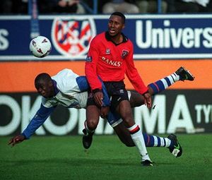 Kyle Lightbourne during his Walsall days