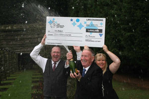 Vic Eden with son, Gary, and daughter, Gillian