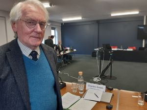 Charles Green of CPRE Shropshire at the Telford & Wrekin local plan hearings second day. Picture: LDRS