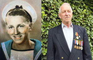 100-year-old Second World War veteran Bob Gelder, from Wolverhampton, who served with the Royal Navy, and is attending the RBL's VJ 80 Service of Remembrance. Picture: Royal British Legion