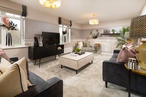 B&DWM - 001 - The living room in the a show home at Hughes Meadow