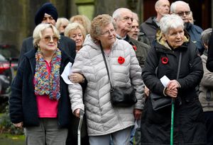 A Remembrance service at the churchyard of All Saints Church, Sedgley, to remember the women who served in war.