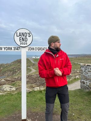 The starting point - Land's End in Cornwall. 
