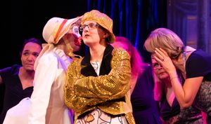 Priscilla the goose (Louise Pounds) and Billy (Kat Turner)