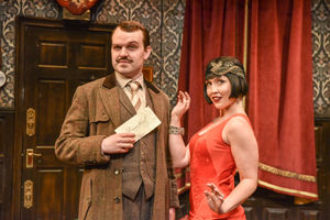 Tom Bulpett (Chris) and April Hughes (Sandra). Photo: Robert Day