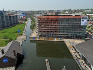 Supporting image for story: Scaffolding surrounds canalside hotel in Walsall getting a facelift after more than a decade in operation