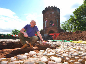 Supporting image for story: 'Dragon skull' found buried in Shrewsbury Castle as exploration hots up