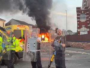 Supporting image for story: Violent clashes between protesters and police in Southport following stabbings
