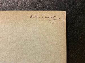Alan Turing's signature
