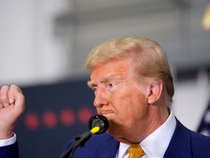 Supporting image for story: Ex-model says Trump groped her while Epstein watched