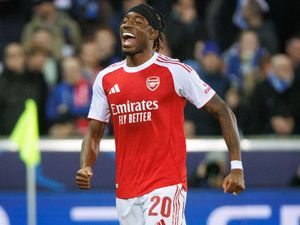 Supporting image for story: Noni Madueke scores twice as Arsenal march on by easing past Club Brugge